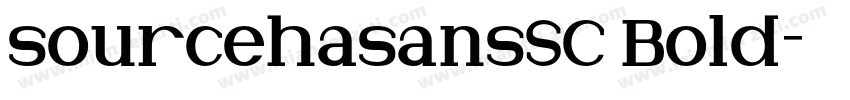 sourcehasansSC Bold字体转换
